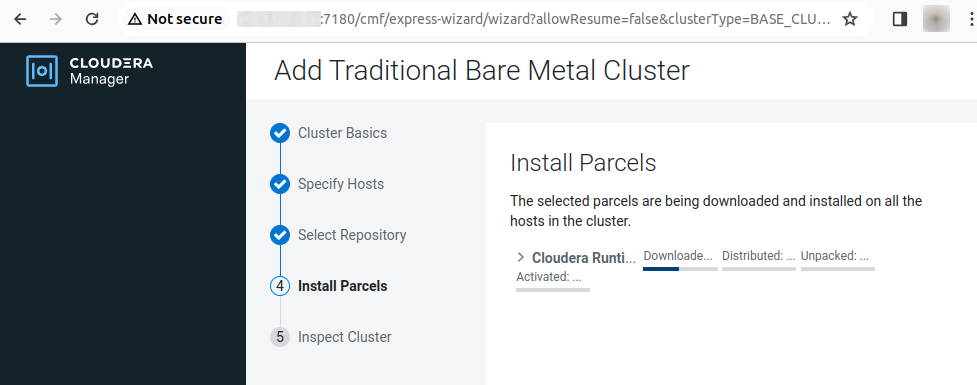 Cloudera add traditional bare metal cluster